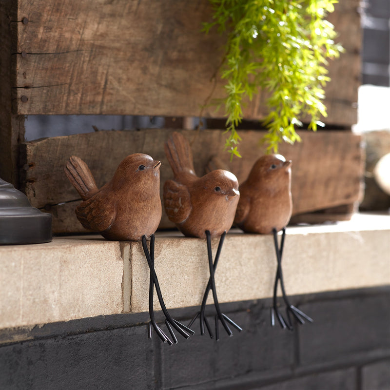 Etched bird shelf sitter (set of 6), photo 5 of 5