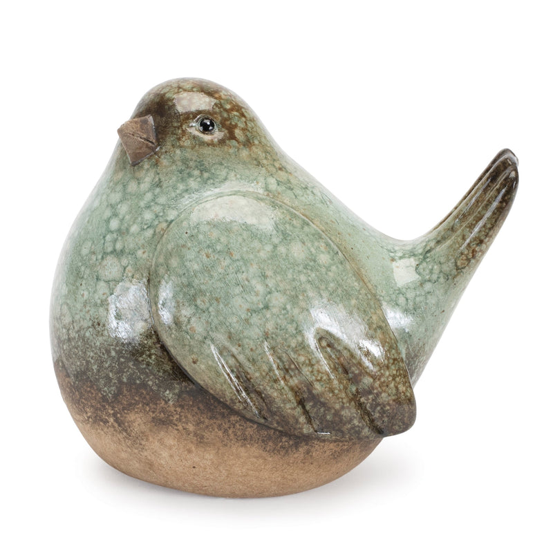 Ceramic Bird Figurines with Unglazed Accents (Set of 4), photo 3 of 4
