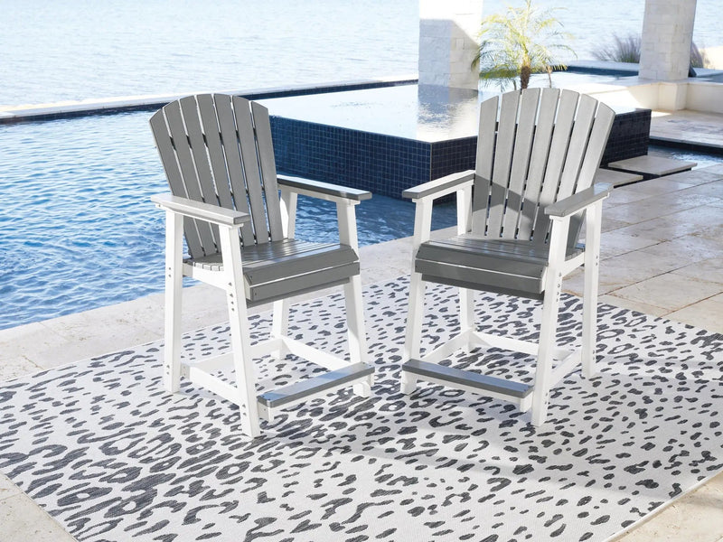 Transville - Barstool (Set of 2) - Gray / White by Unique Piece Furniture