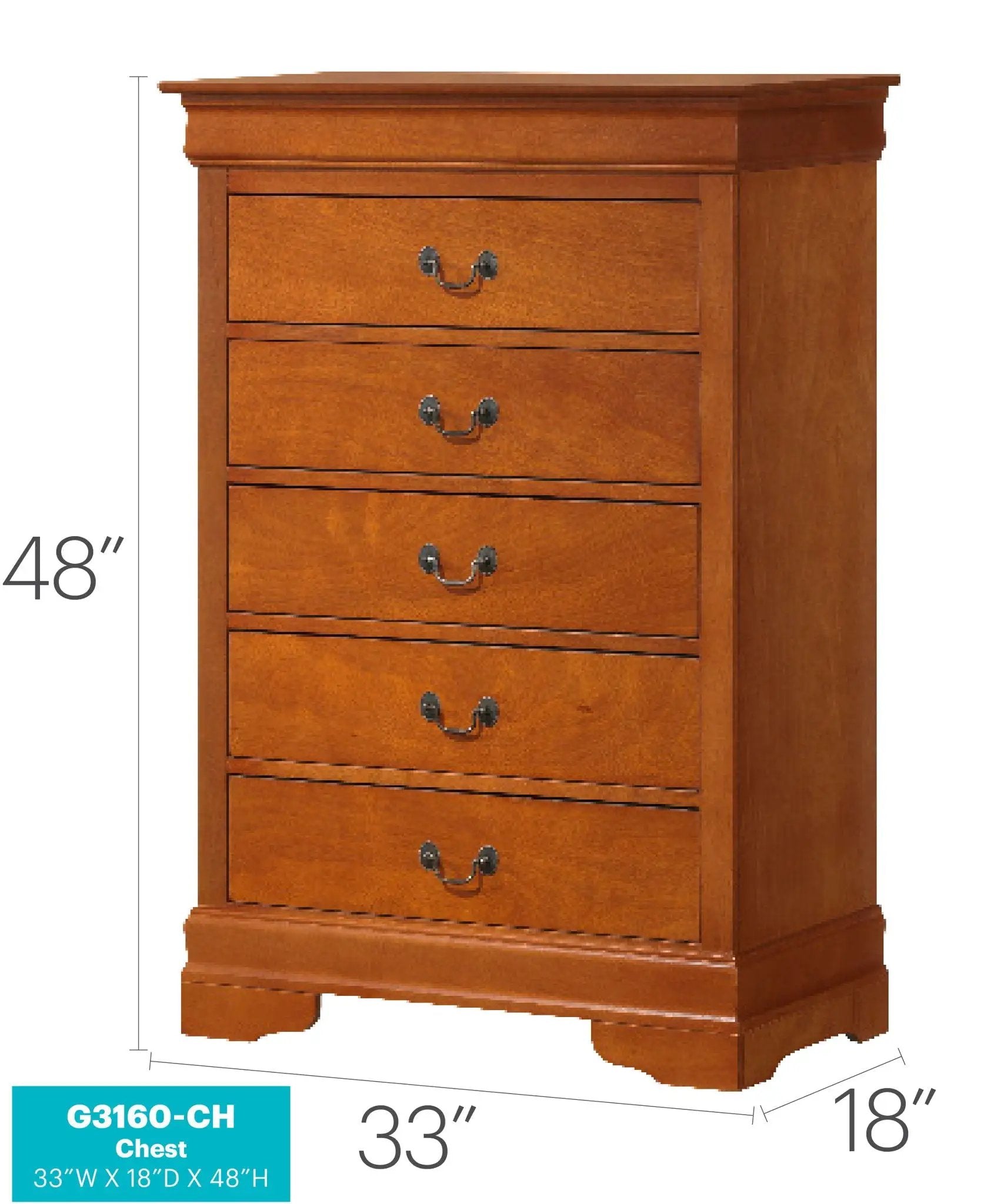 Louis Phillipe - Traditional Style Storage Chest Elegant by Unique Piece Furniture