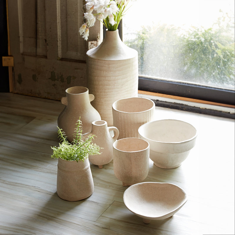 Recycled paper chalk vase 7"h, photo 4 of 4