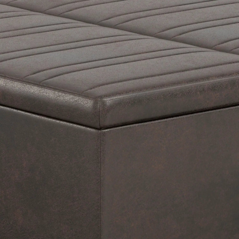 Ellis - Upholstered Coffee Table Storage Ottoman by HouseOfZazla