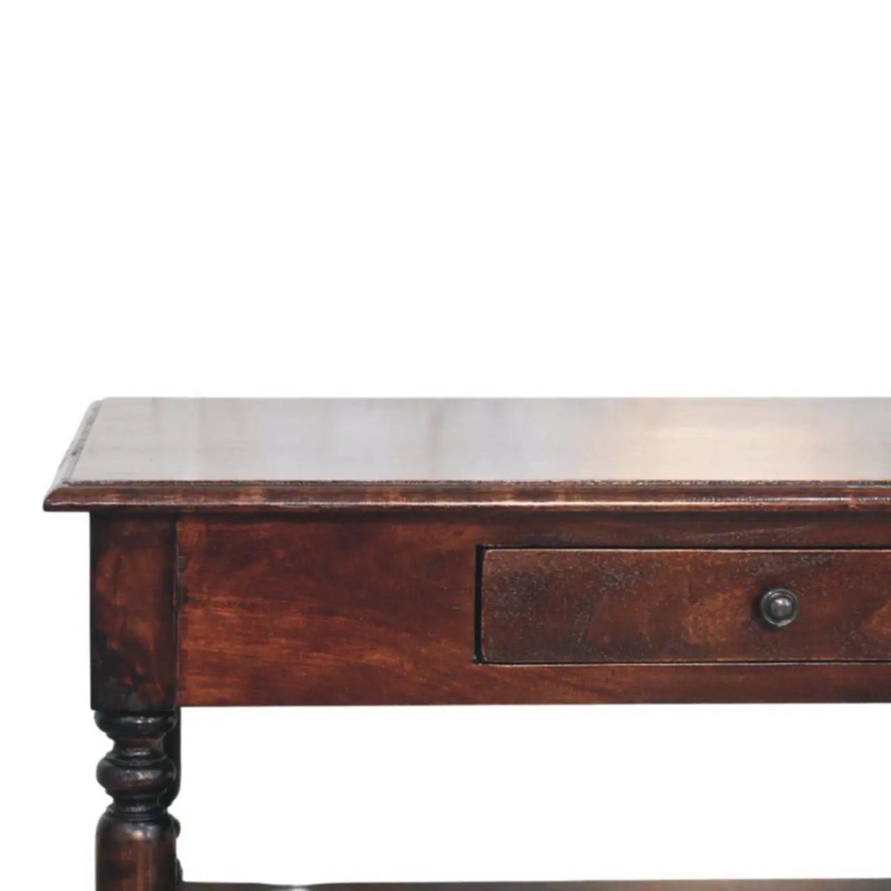 Turned Legs Drawer Table by Unique Piece Furniture