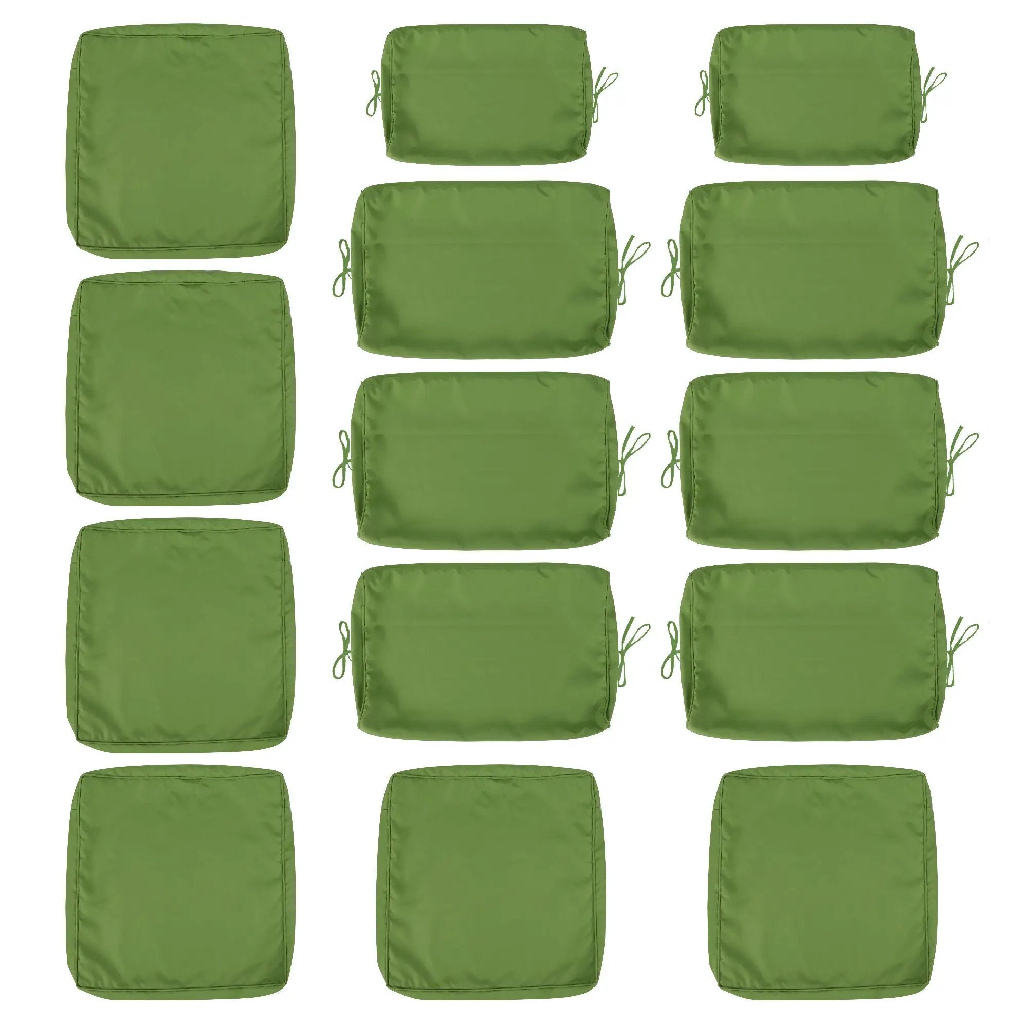 14 Pack Cushion Covers For 7 Piece Wicker Rattan Sectional Sofa by HouseOfZazla