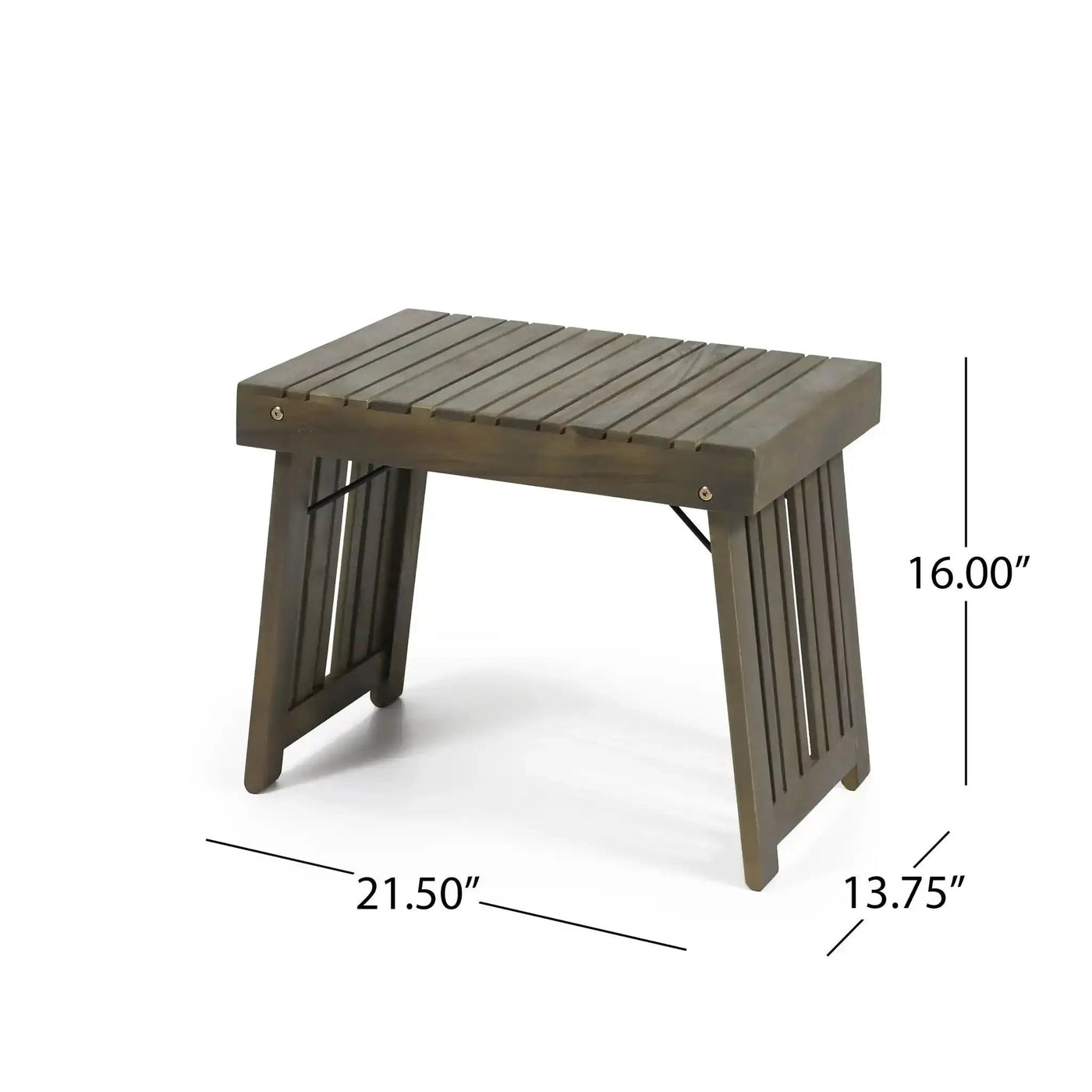 Temptation Outdoor Foldable Side Table With Slat Design by HouseOfZazla