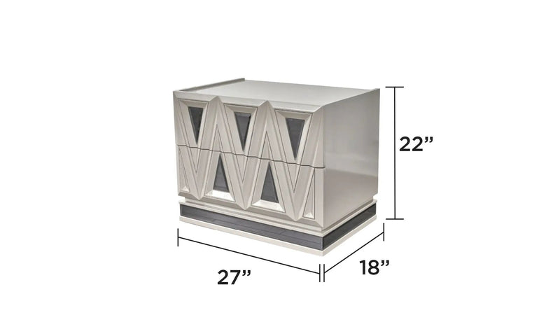 Lavita 2-Drawer Nightstand by HouseOfZazla
