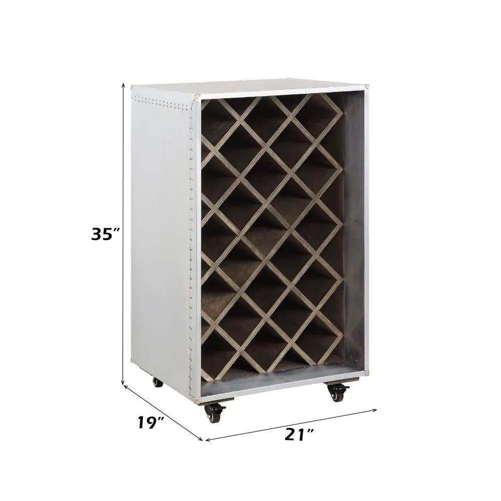 Raini - Wine Cabinet - Aluminum by Unique Piece Furniture
