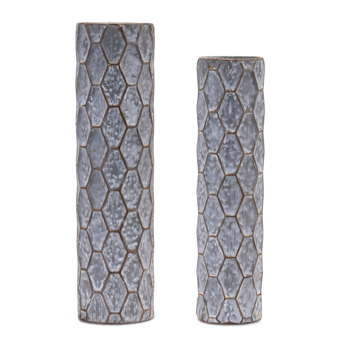 Honeycomb metal candle holder (set of 2), photo 2 of 2