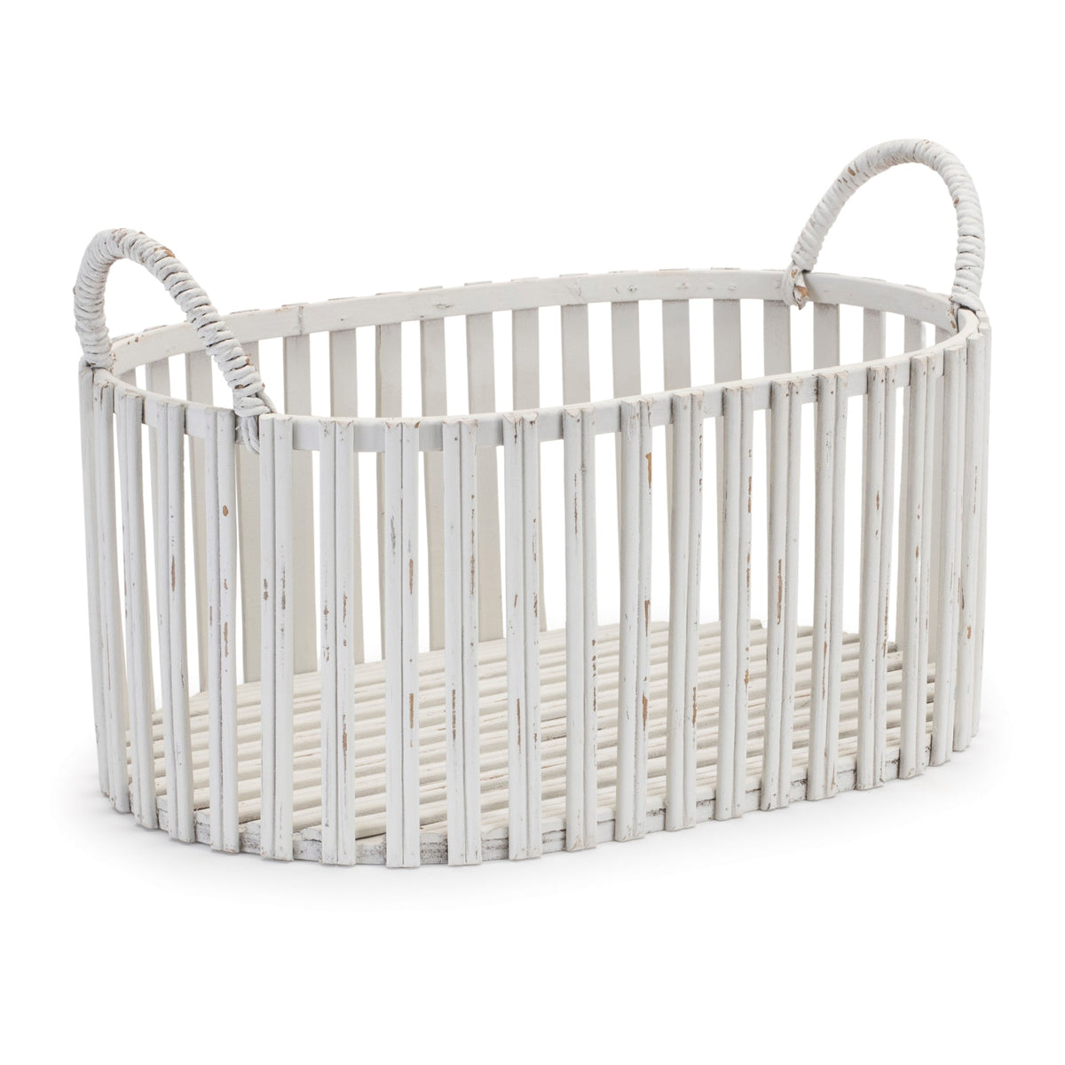 Oval Woven Rattan Tabletop Basket (Set of 2), photo 2 of 3