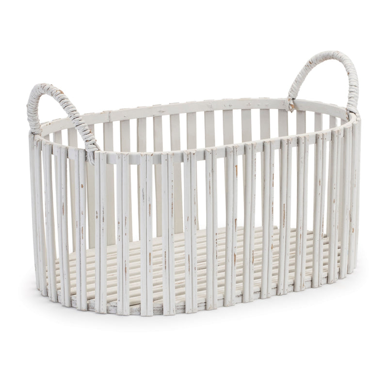 Oval Woven Rattan Tabletop Basket (Set of 2), photo 2 of 3