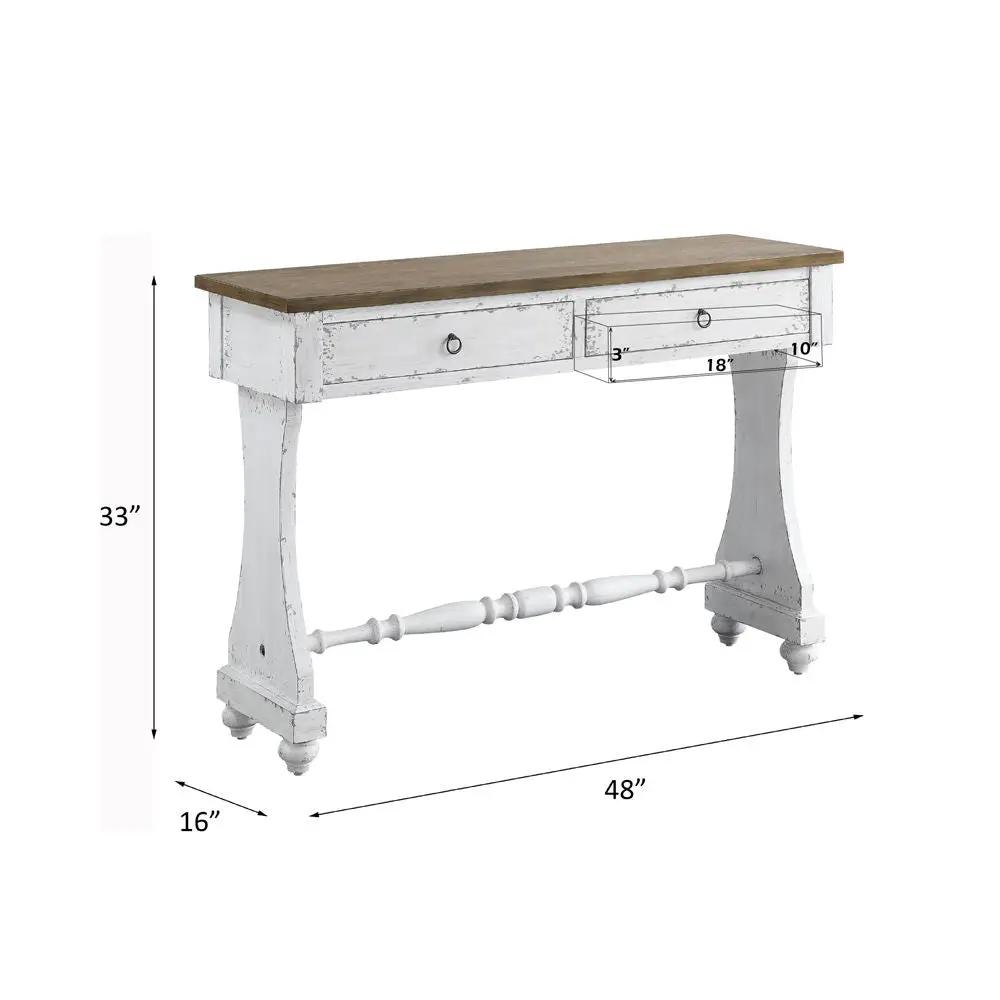 Carminda - Console Table - Antique White by Unique Piece Furniture