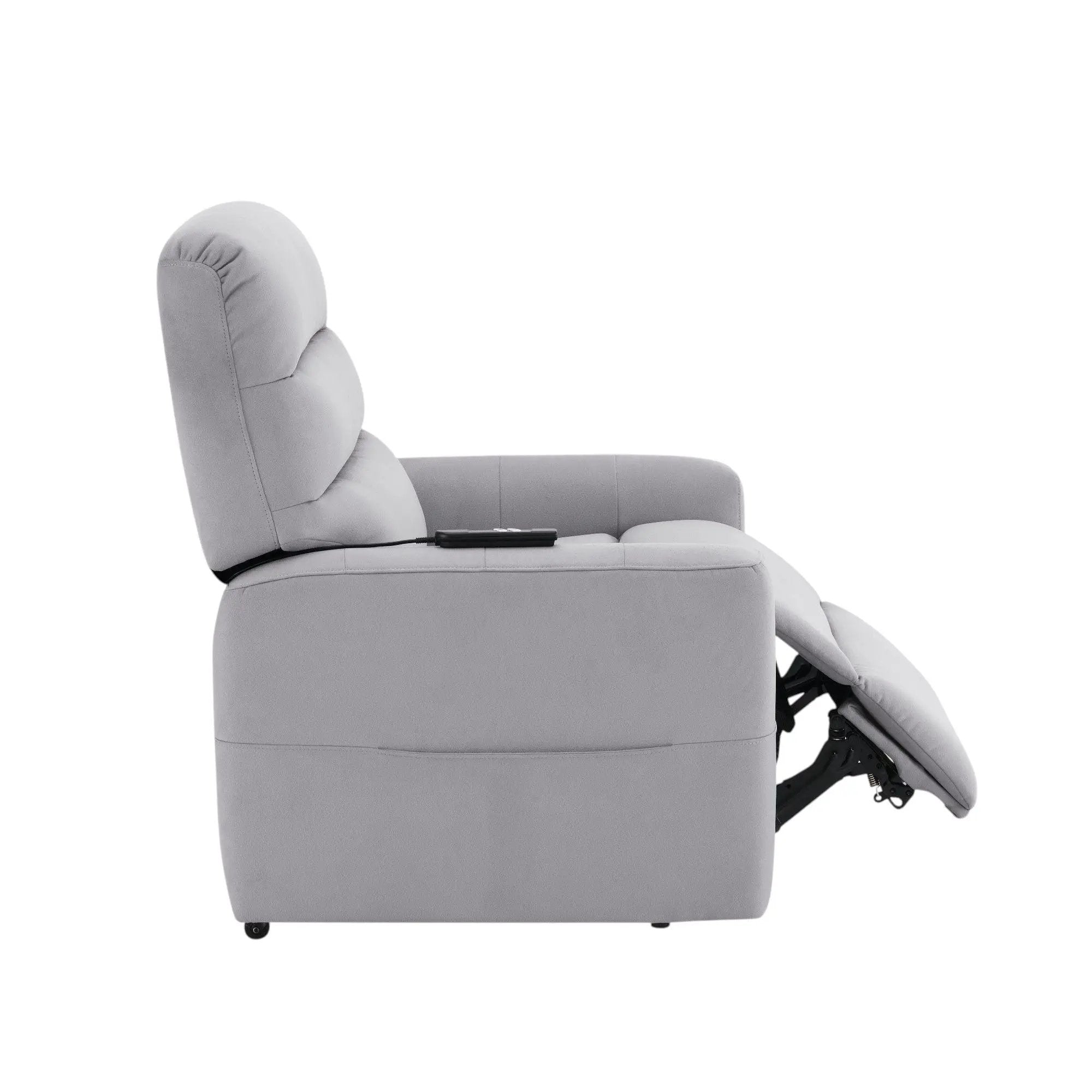 Freddie - Power Motion Recliner With Lift - Gray by HouseOfZazla