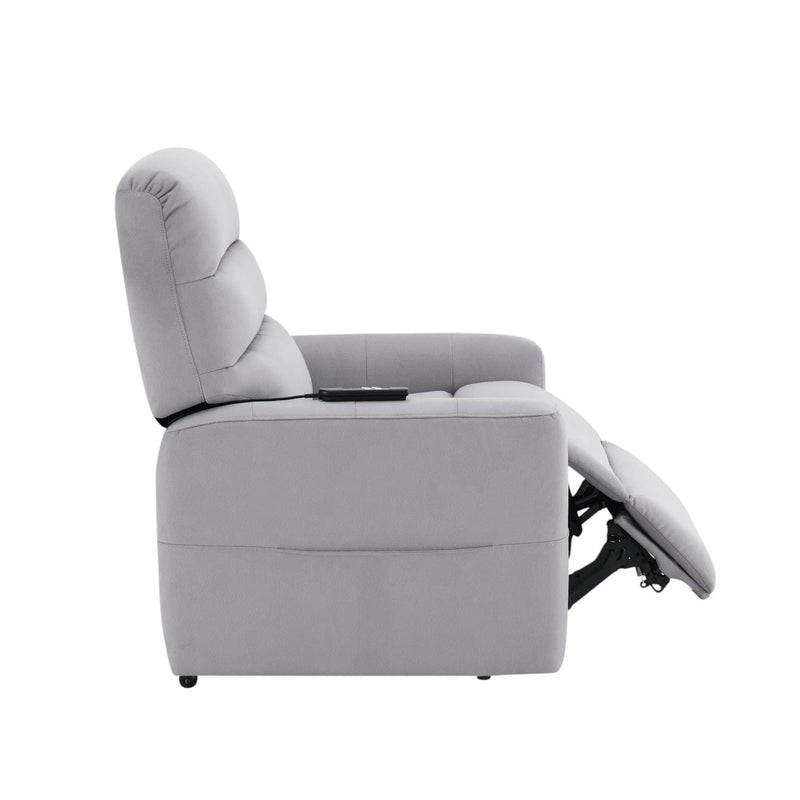 Freddie - Power Motion Recliner With Lift - Gray by HouseOfZazla