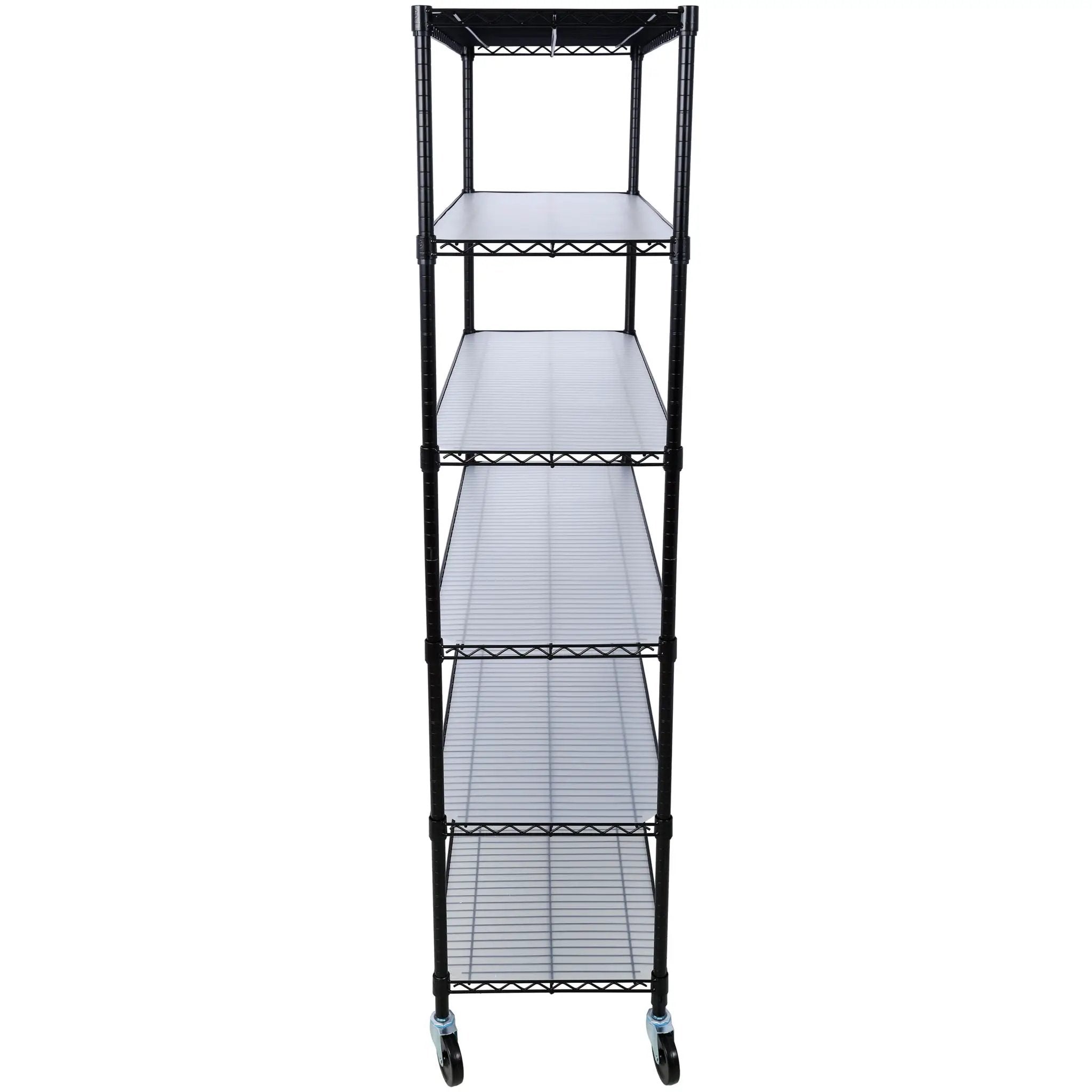 6 Tier 6000Lbs Capacity Nsf Metal Shelf Wire Shelving Unit, Heavy Duty Adjustable Storage Rack With Wheels & Shelf Liners For Commercial Grade Utility Steel Storage Rack by HouseOfZazla