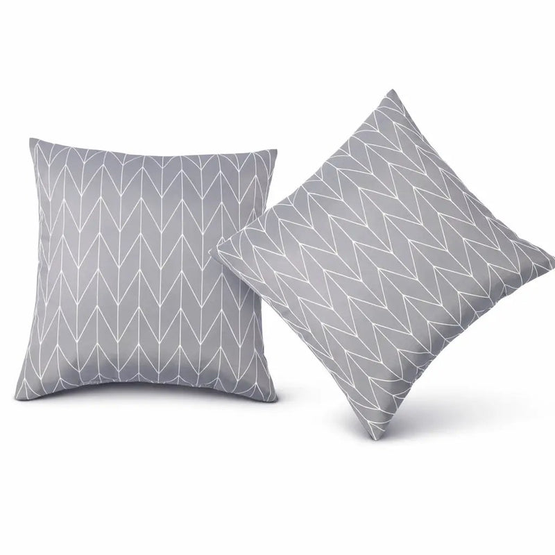 2 Pack Outdoor Throw Pillows, Waterproof & Fade-Resistant (18x18 Inch) by HouseOfZazla