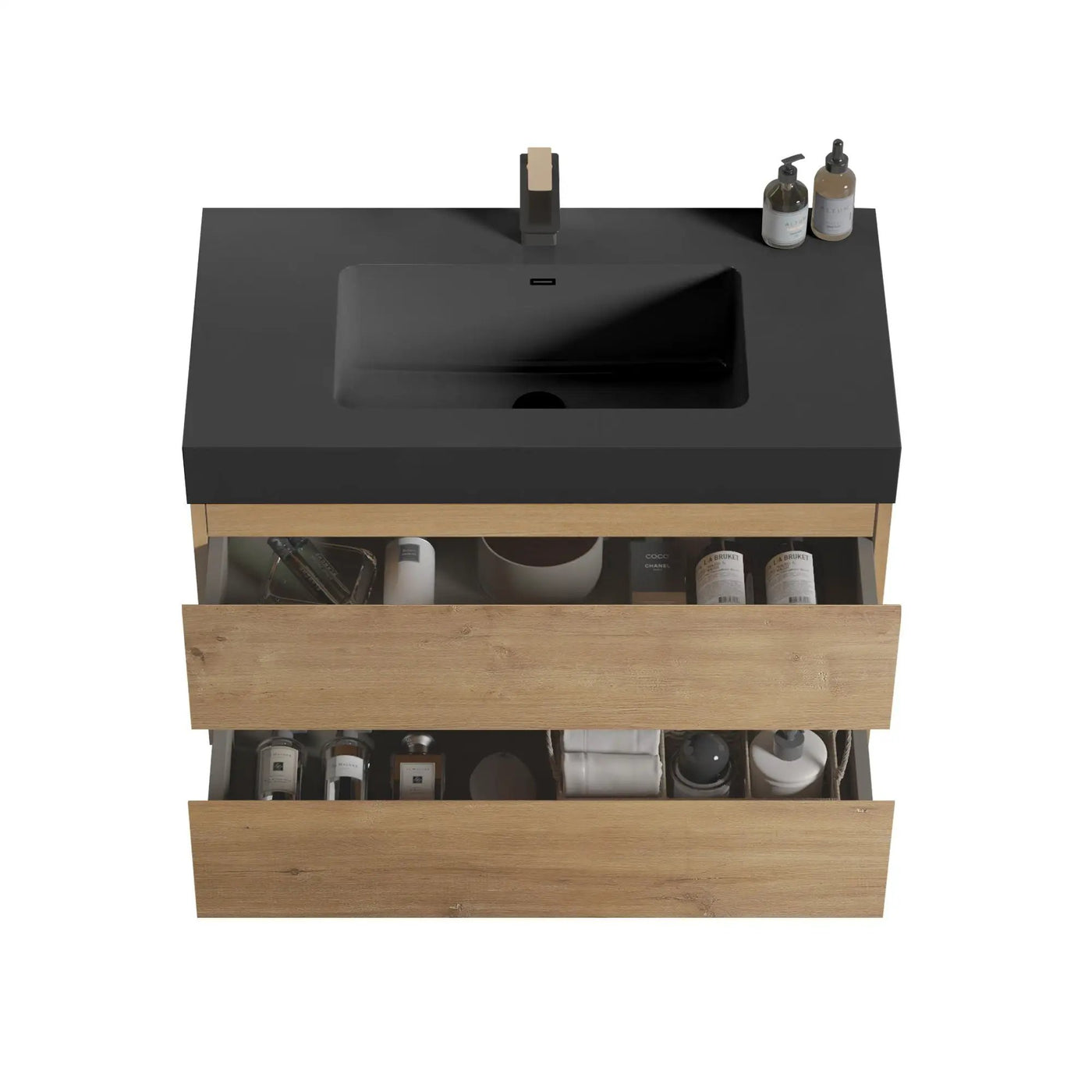 Alice Natural Oak Bathroom Vanity With Sink by HouseOfZazla