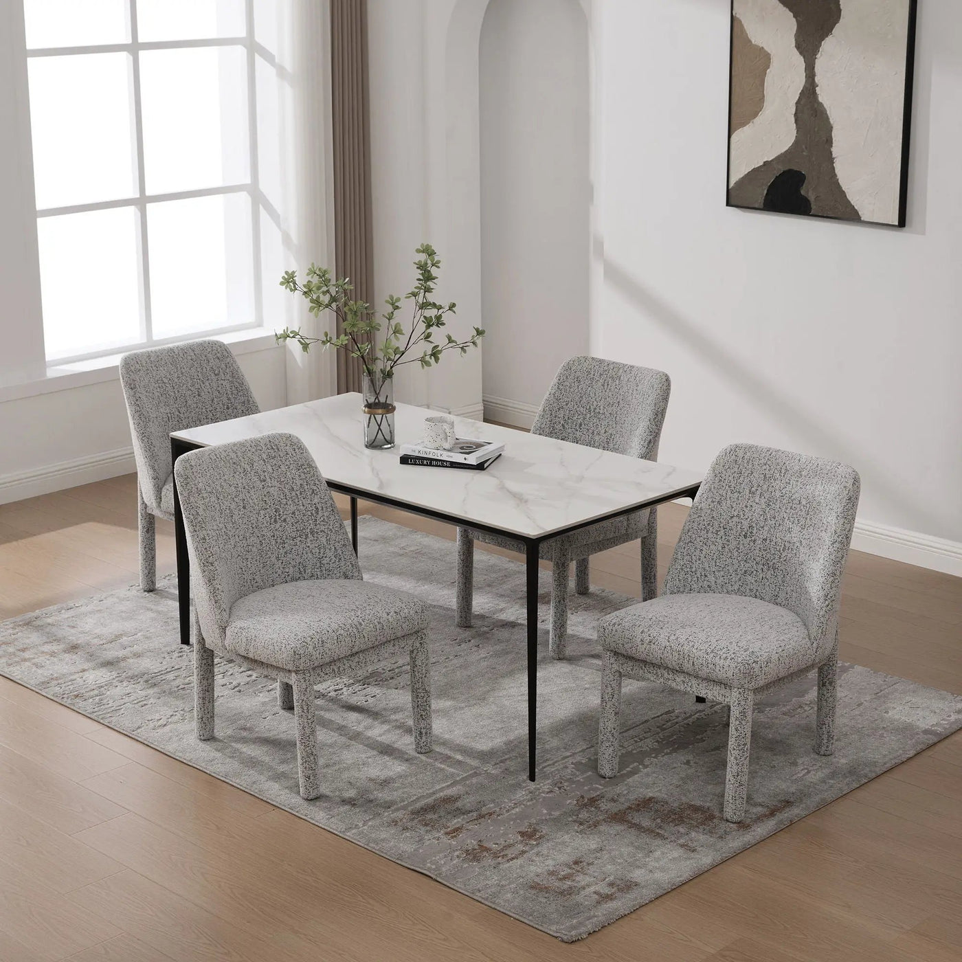 Wide Minimalist Dining Chair by Unique Piece Furniture