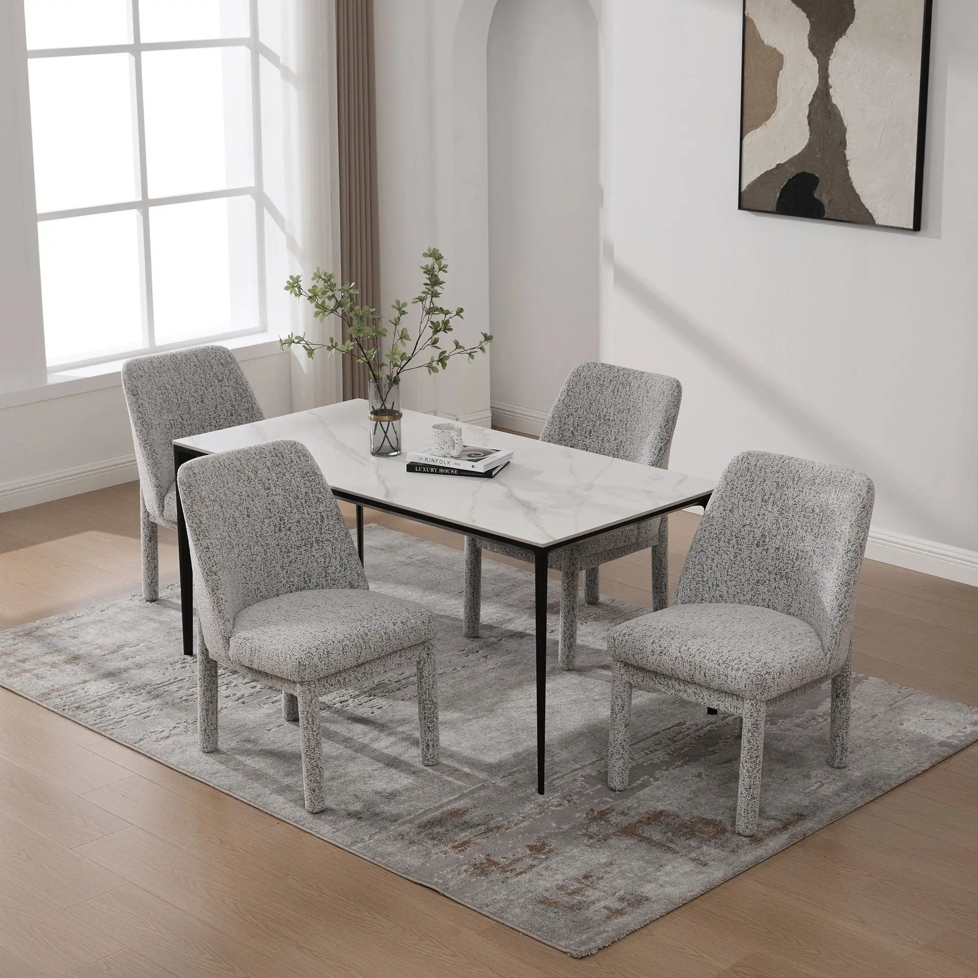 Wide Minimalist Dining Chair by Unique Piece Furniture
