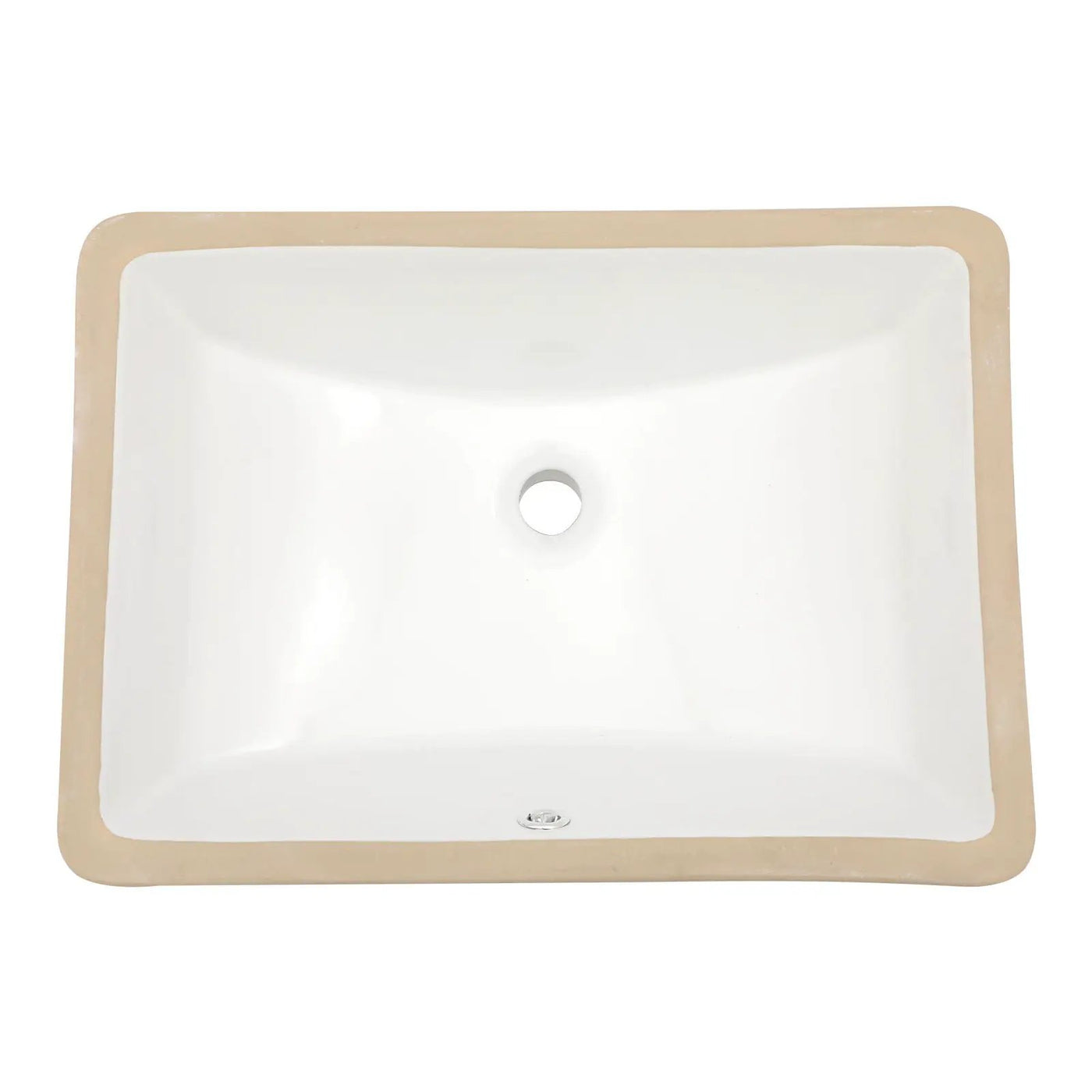 Modern Ceramic Undermount Bathroom Sink With Overflow, High Quality by HouseOfZazla