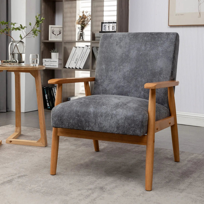 Wide Classic Mid-Century Modern Arm Chair by HouseOfZazla