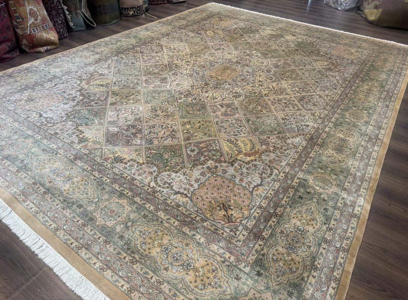 Pak Persian Rug 9x12, Diamond Panel Design, Fine 225 KPSI, Wool by Jewel Rugs