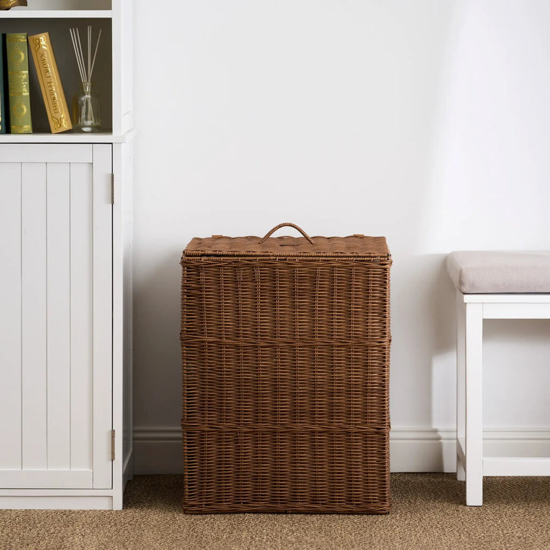 Joseph Rectangular Woven Resin Wicker Laundry Hamper by HouseOfZazla