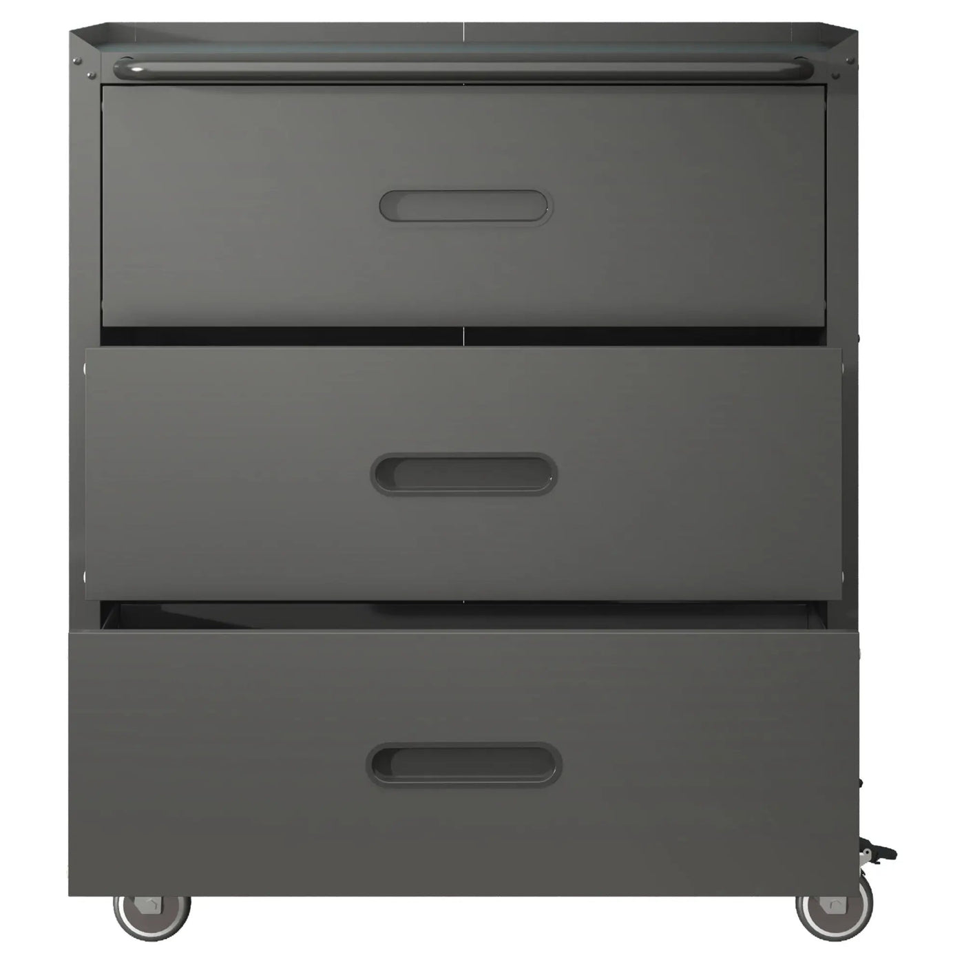 Heavy Duty Metal Storage Cabinet With Wheels 3 Drawer Tool Cabinet For Garage, Office, And Home Organizer Solutions by HouseOfZazla