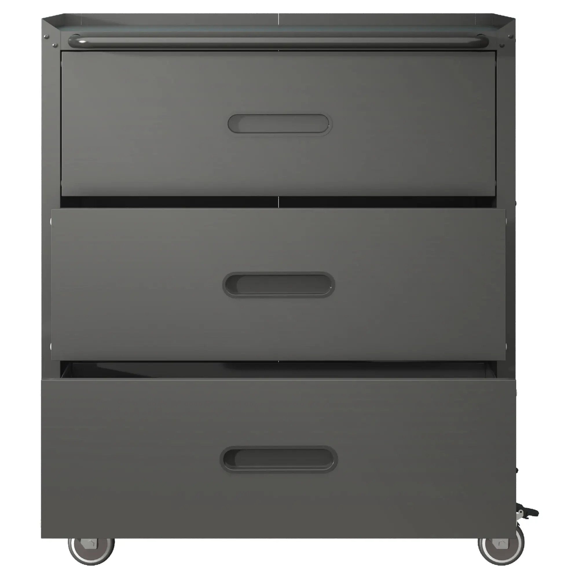 Heavy Duty Metal Storage Cabinet With Wheels 3 Drawer Tool Cabinet For Garage, Office, And Home Organizer Solutions by HouseOfZazla