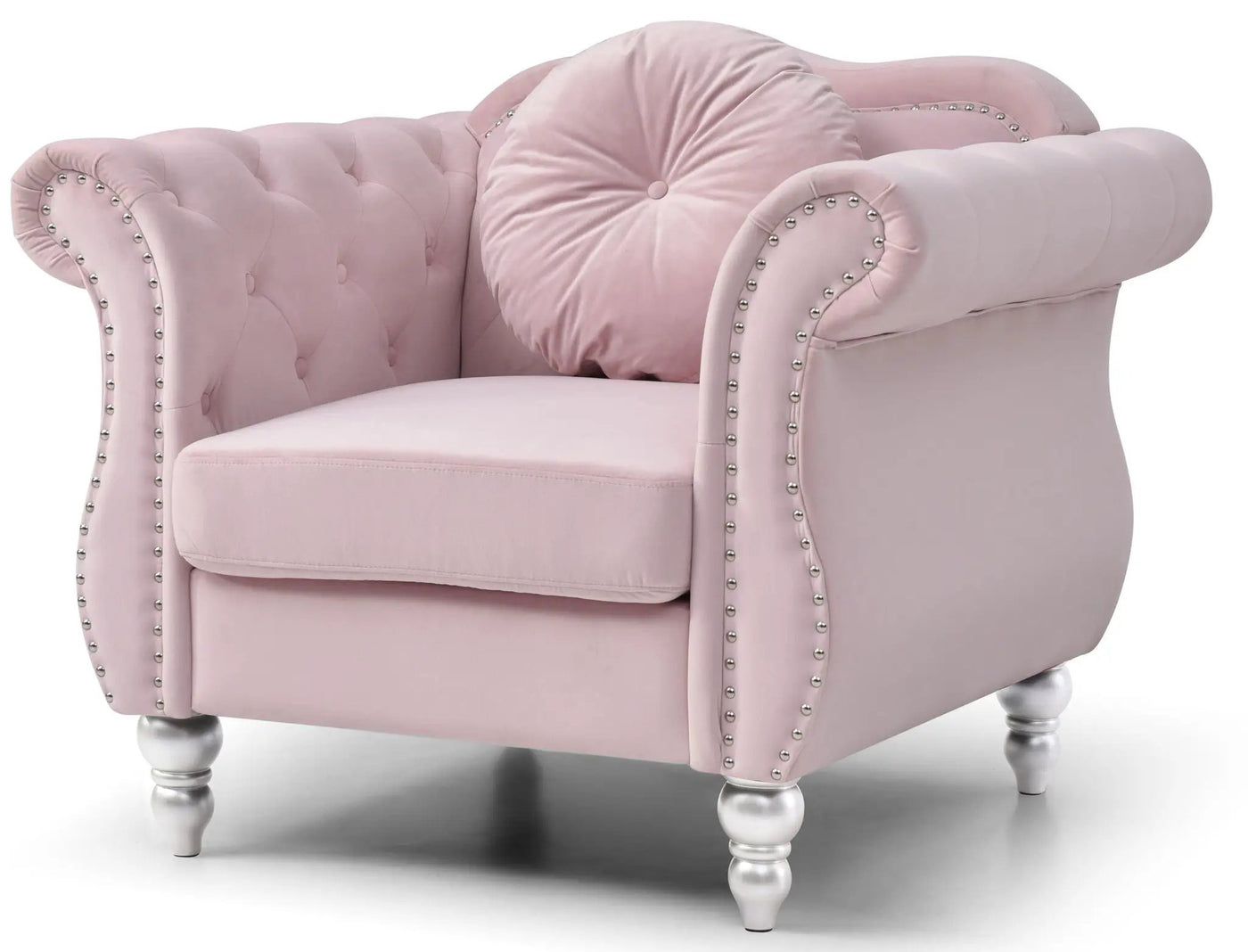 Chic Transitional Flared Arm Chair by HouseOfZazla