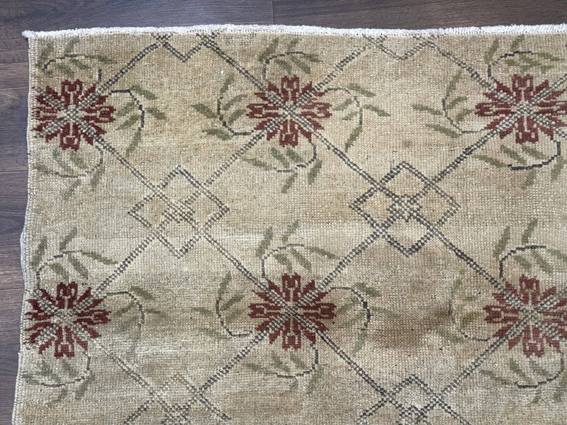 Turkish Rug 5x6, Oushak Carpet, Beige by Jewel Rugs