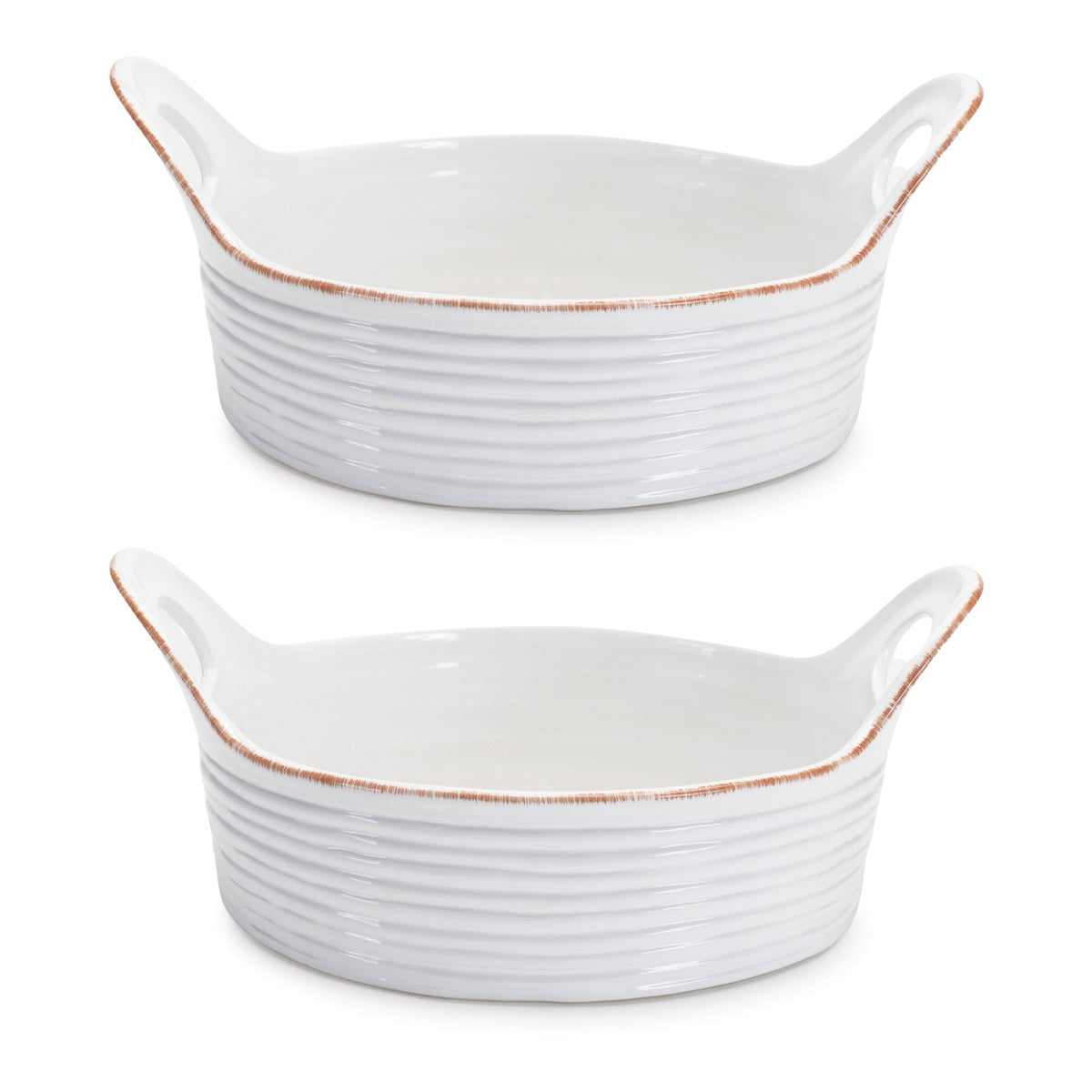 Ceramic Bowl with Handles (Set of 2), photo 2 of 2