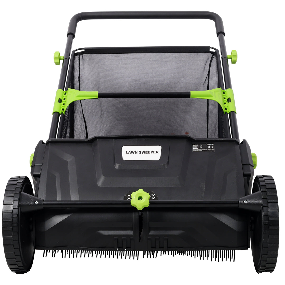 Hand Push Lawn Sweeper - 21 Inch Leaf & Grass Collector, photo 5 of 9