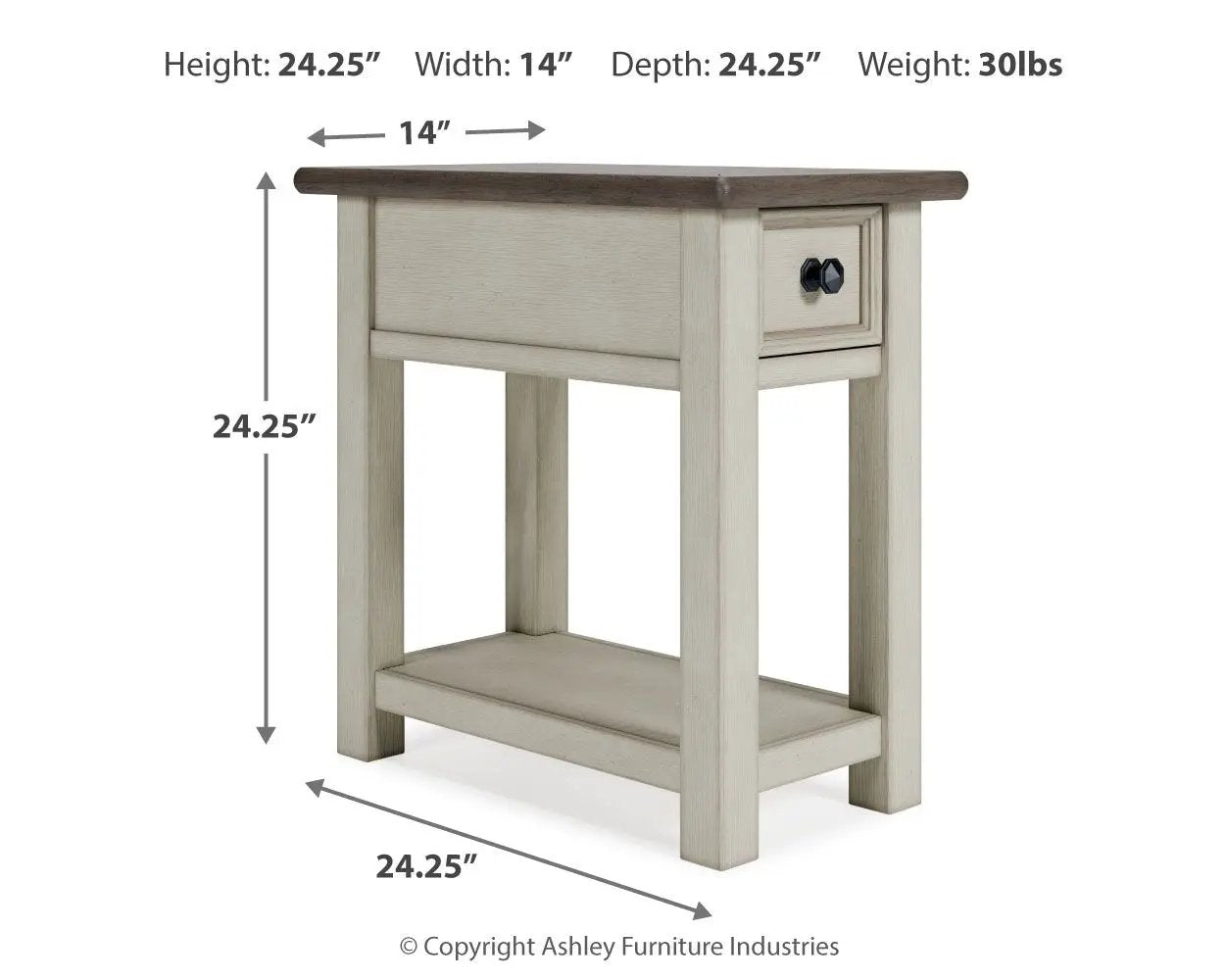 Bolanburg - Chair Side End Table by Unique Piece Furniture