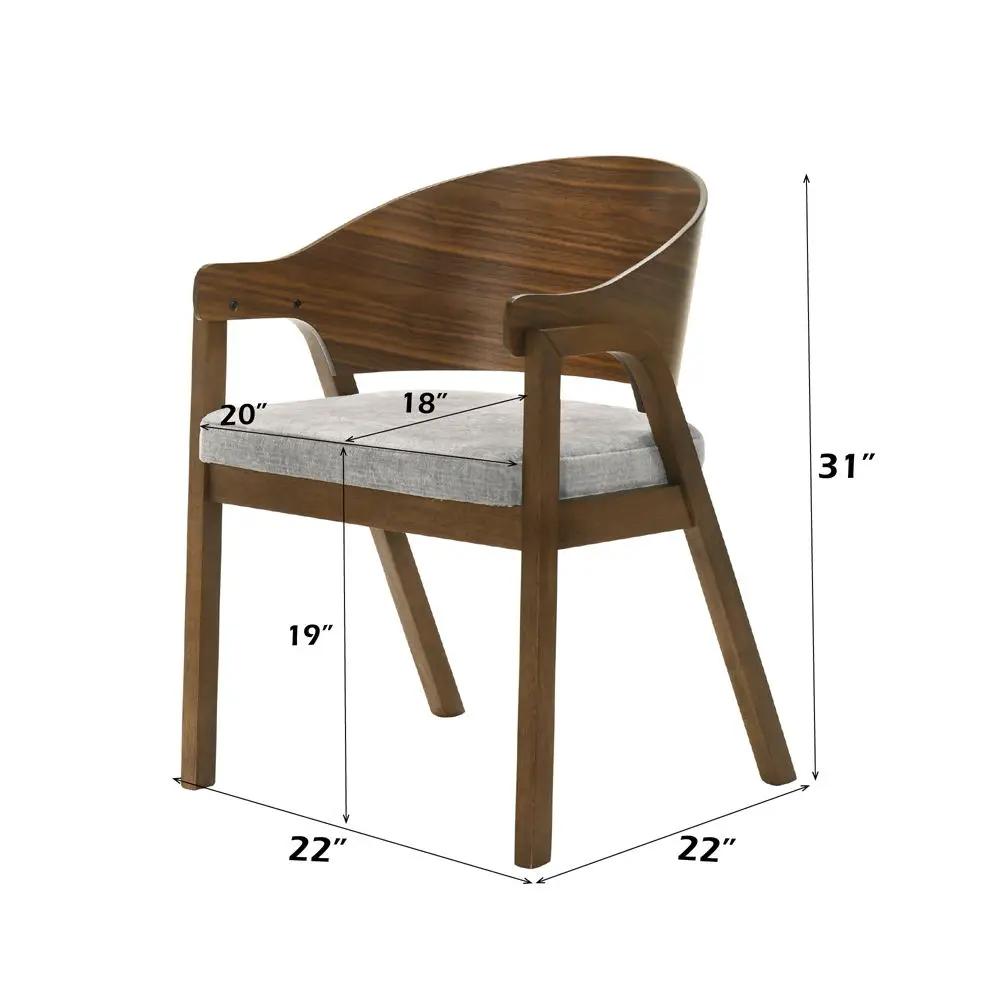 Hoyte - Arm Chair (Set of 2) - Walnut by Unique Piece Furniture