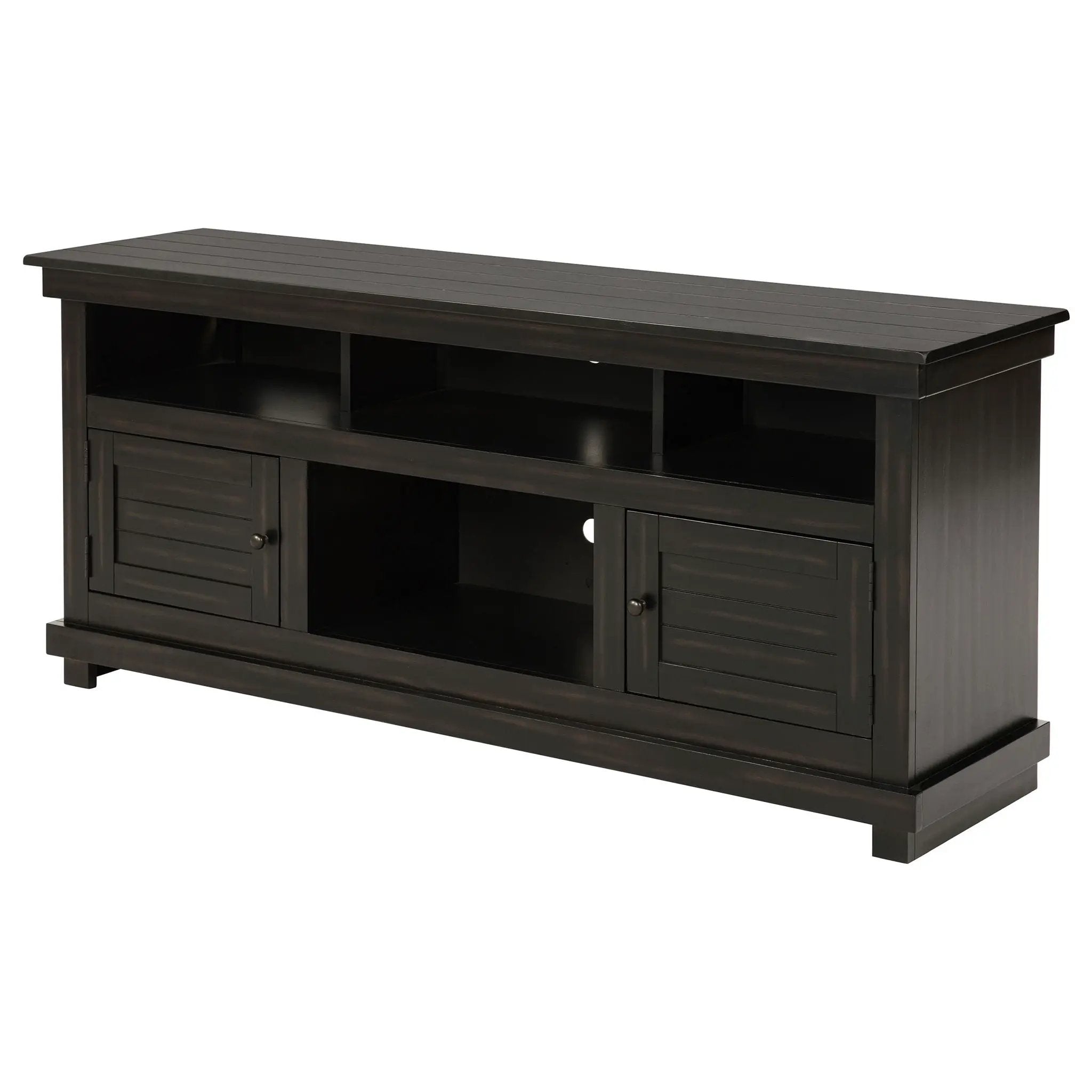 Payne 60-inch TV Stand Media Console Distressed Java by Unique Piece Furniture