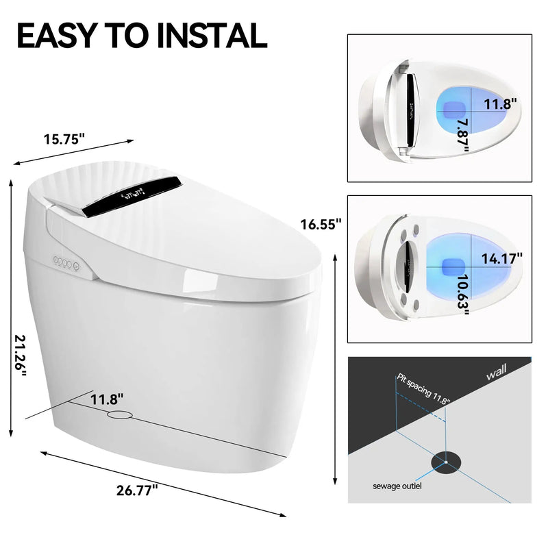 Smart Toilets with Heated Bidet Seat by HouseOfZazla