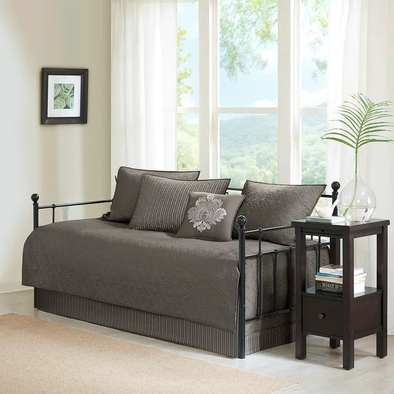 6 Piece Reversible Daybed Cover Set Dark by HouseOfZazla