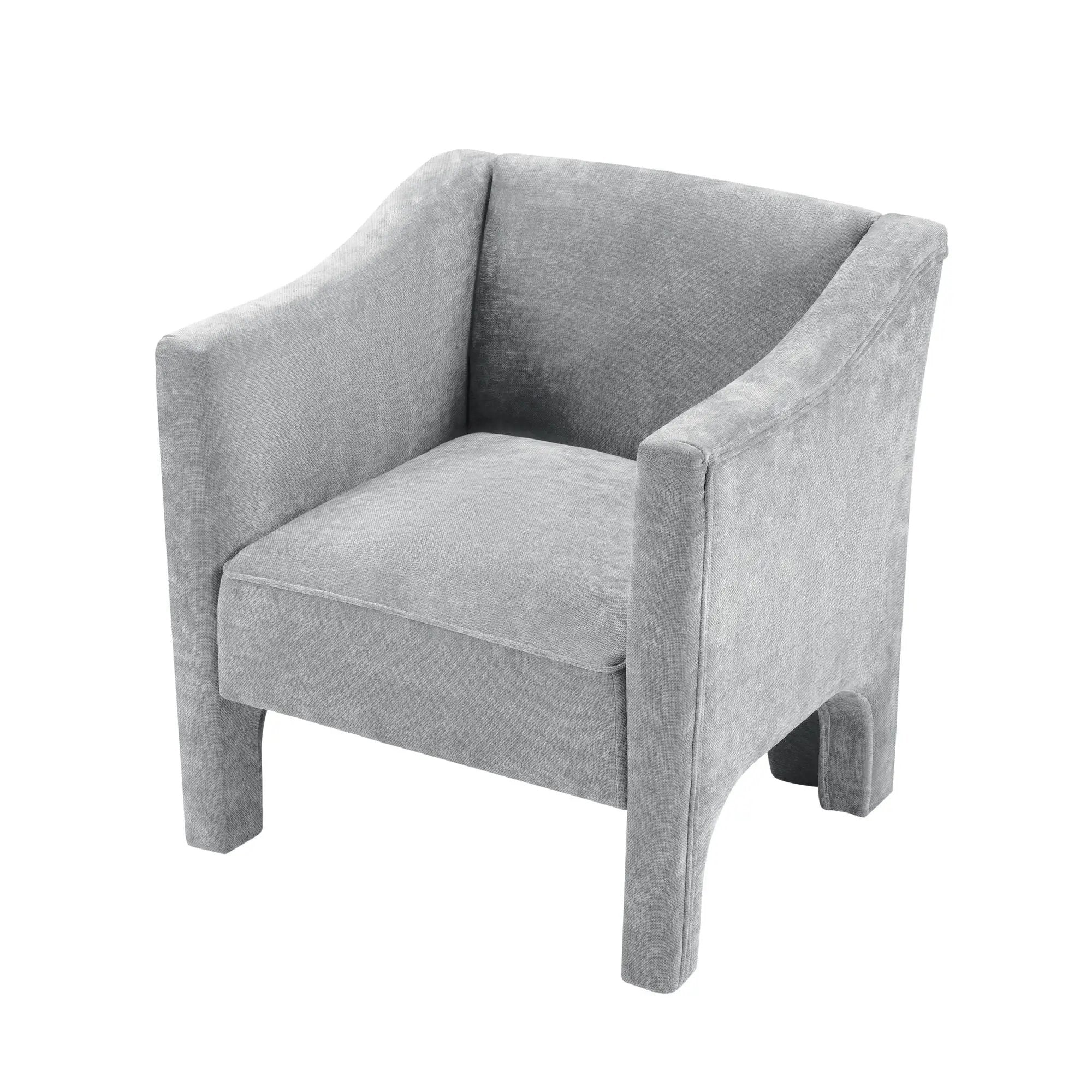 Barrel Accent Chair With Enclosed Arms by HouseOfZazla