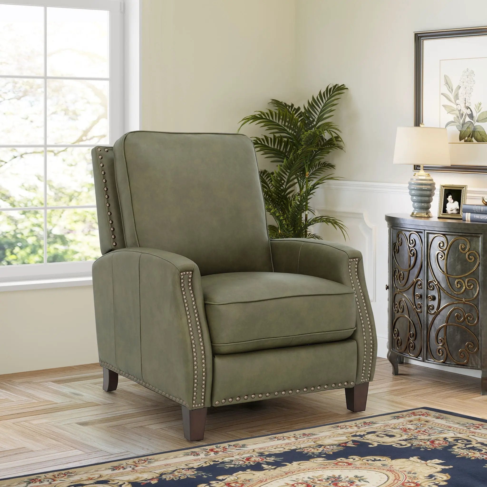 Melrose - Recliner-Push Thru The Arm by Unique Piece Furniture