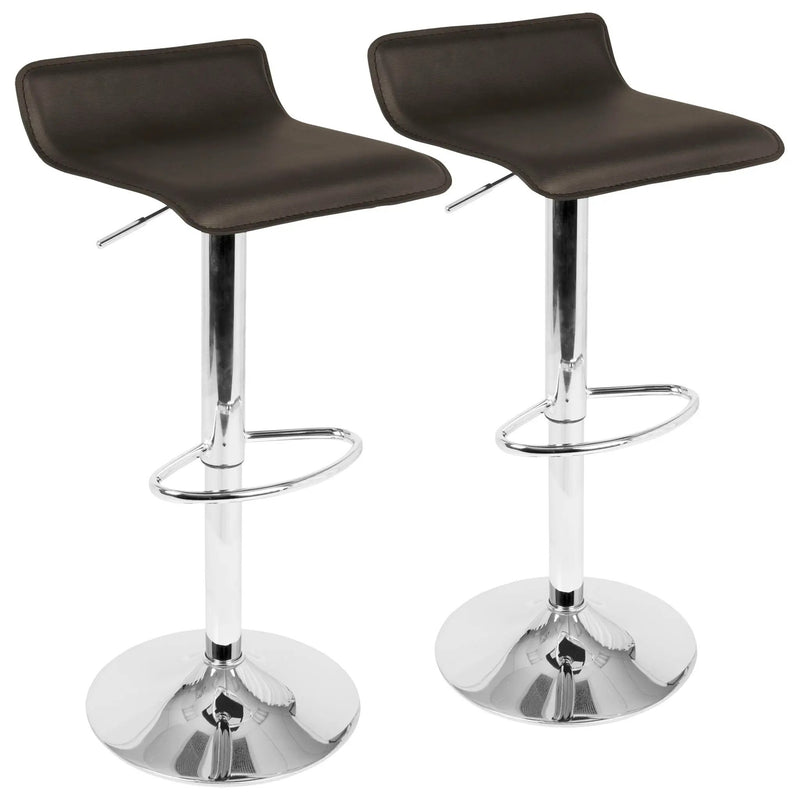 Ale - Contemporary Adjustable Barstool (Set of 2) by HouseOfZazla