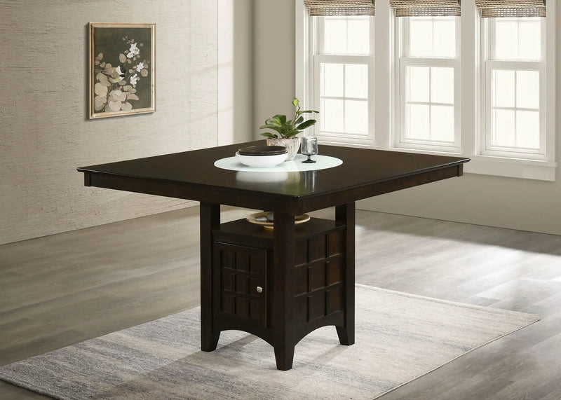 Gabriel 52-inch Counter Height Dining Table Cappuccino by Unique Piece Furniture
