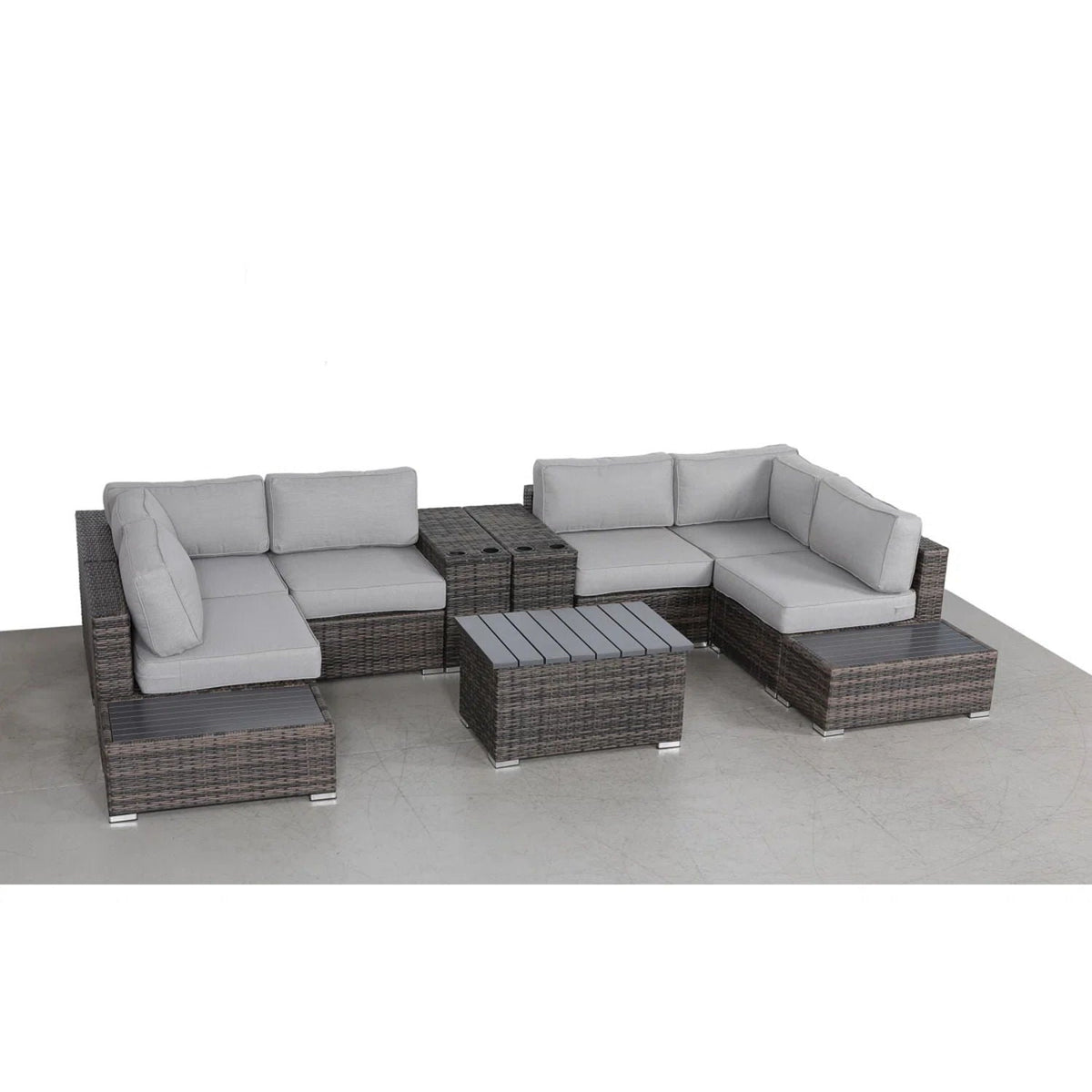 Wicker Sectional Seating Group With Cushions, photo 19 of 28