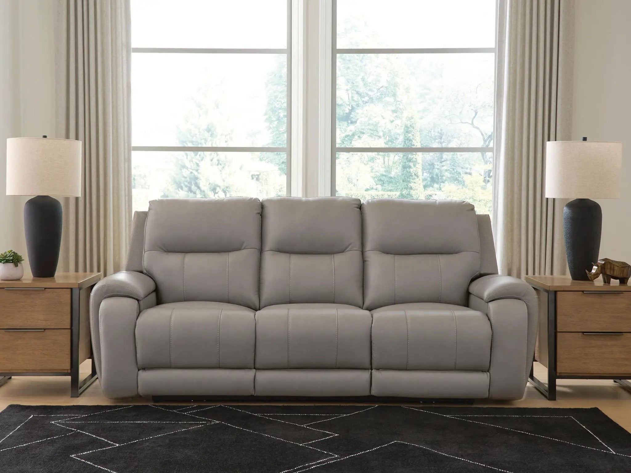 Real Moments - Power Reclining Sofa With Audio Seating - Ash by Unique Piece Furniture
