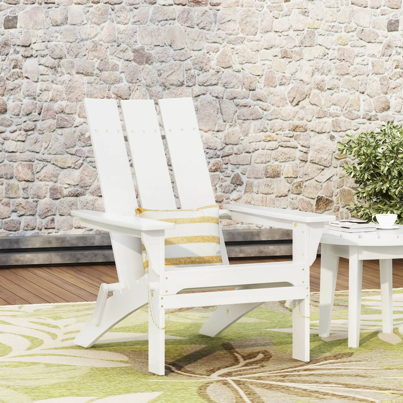 Aurascape Outdoor Comfort Foldable Adirondack Chair by HouseOfZazla