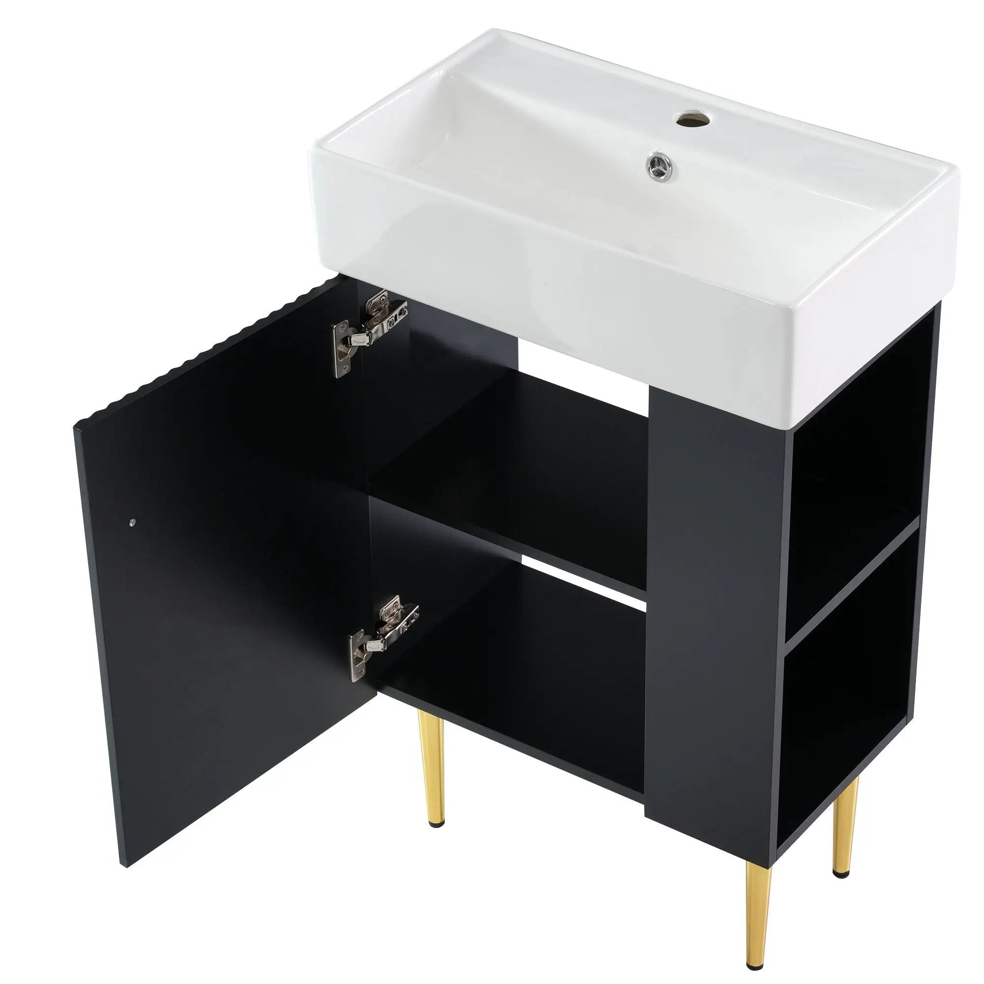 Bathroom Vanity, Combo Cabinet, Bathroom Storage Cabinet, Single Ceramic Sink by HouseOfZazla