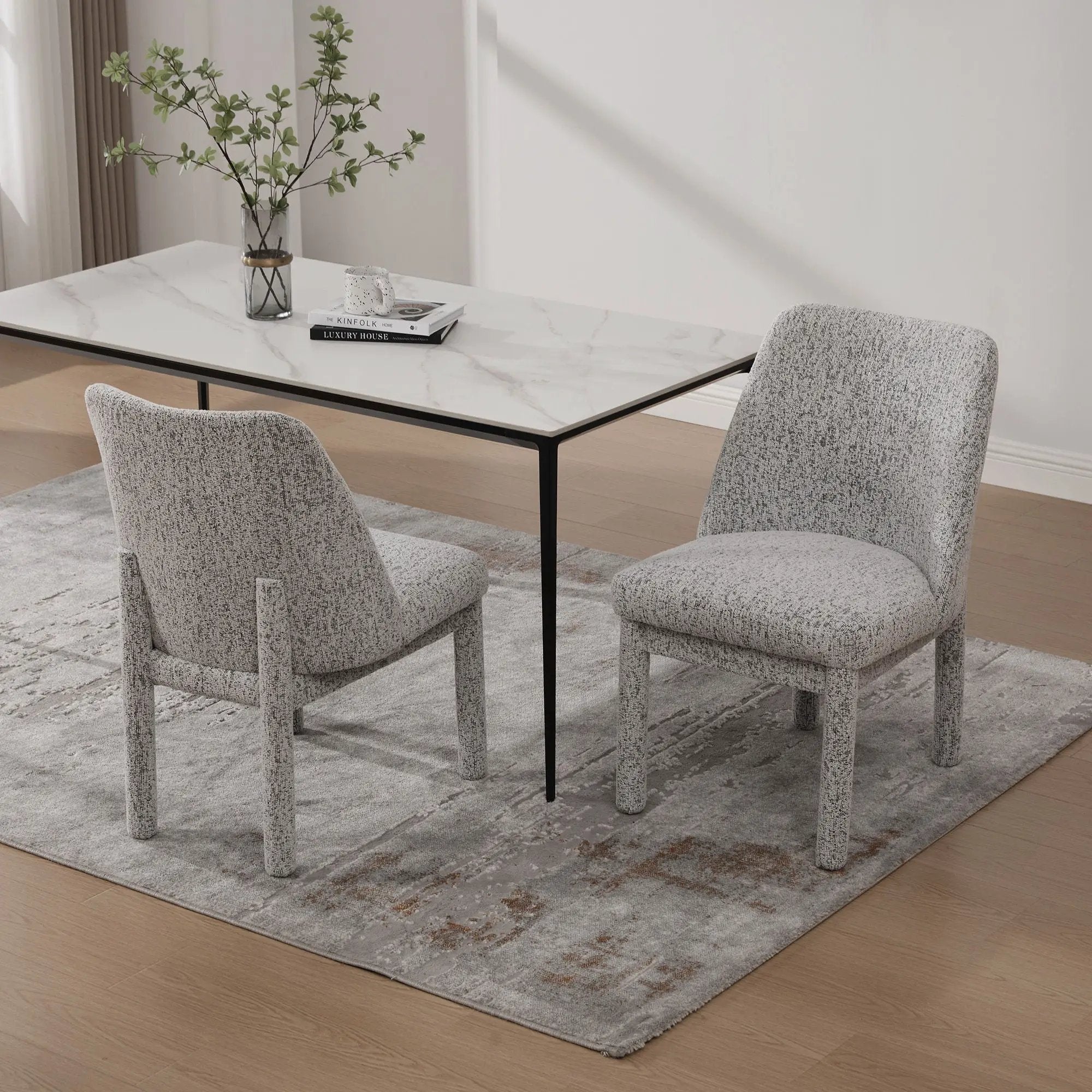 Wide Minimalist Dining Chair by Unique Piece Furniture