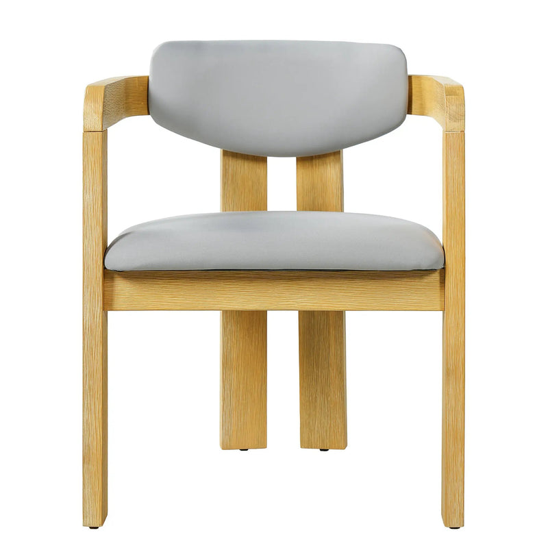 Set of 2 Outdoor Acacia Wood Dining Chairs with Cushions by HouseOfZazla