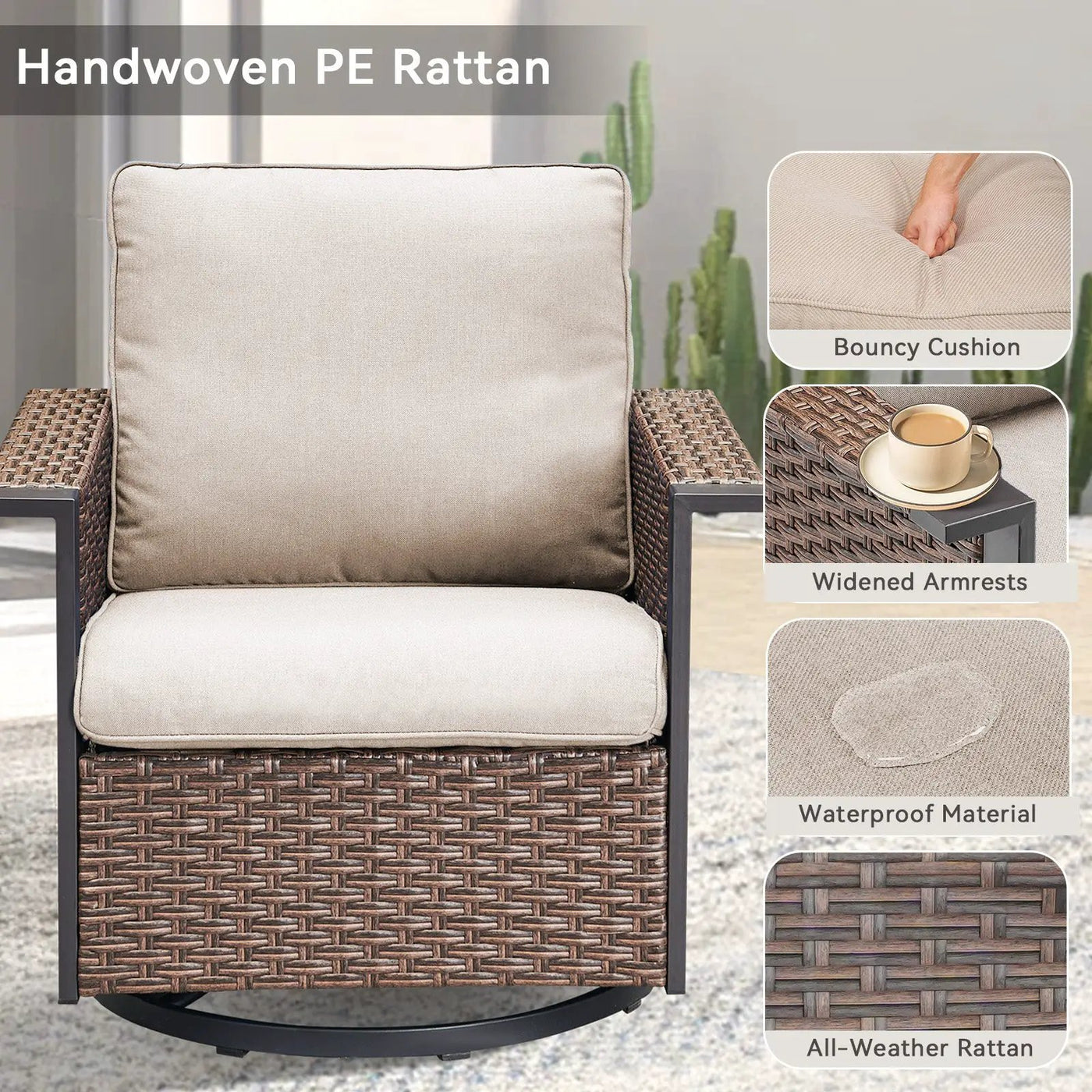 Outdoor Swivel Rocking Chairs by HouseOfZazla