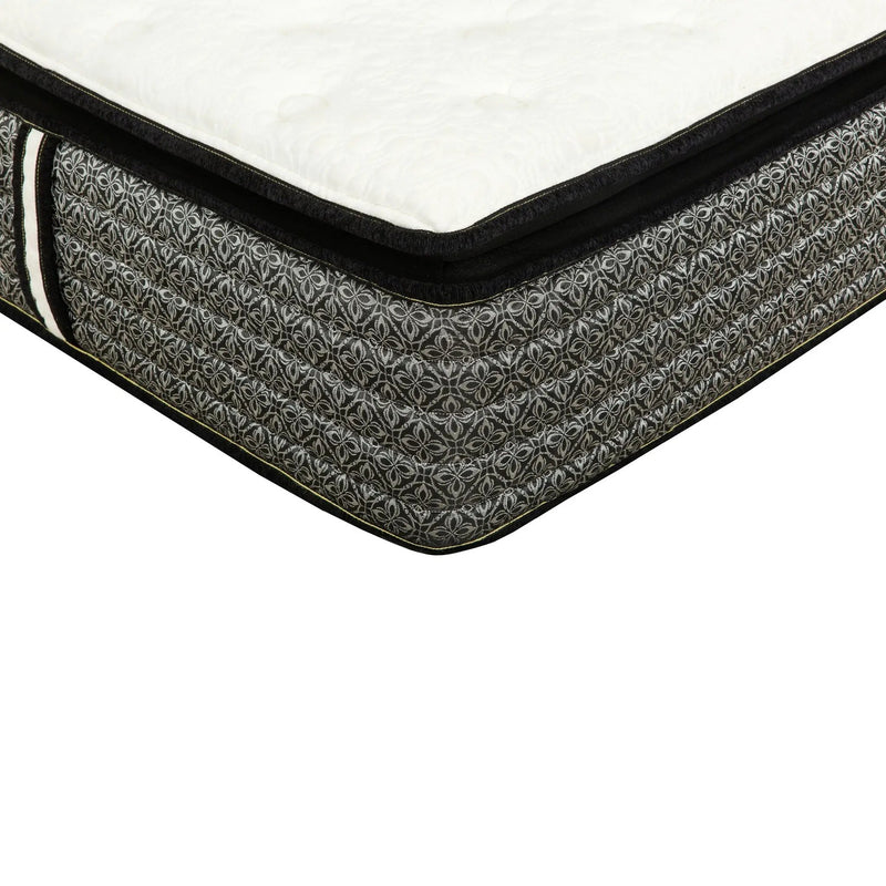 14" Premium Hybrid Mattress In A Box Plush Gel Memory Foam Top With Cooling Technology - Gray / White - Queen by HouseOfZazla