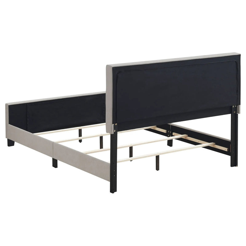 Fairfield Upholstered Queen Panel Bed Beige by Unique Piece Furniture